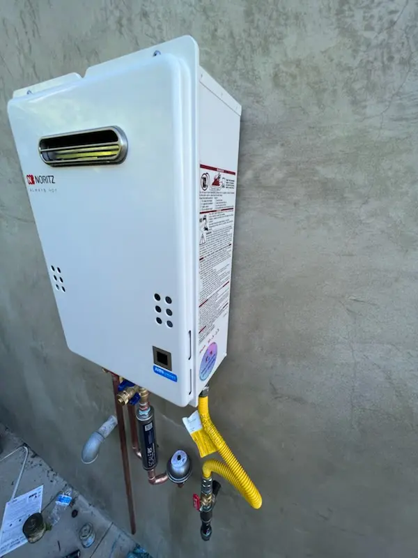 Tankless water heater installation for Sonoma Ranch homes
